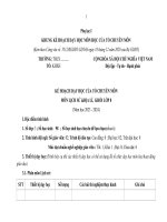 Kế hoạch giáo dục, phụ lục 1, 3 môn lịch sử và địa lí 8 sách kết nối tri thức với cuộc sống
