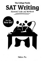The college panda sat writing advanced guide and workbook
