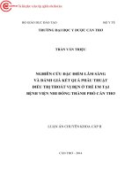 1523 Nghiên Cứu Đặc Điểm Lâm Sàng Và Đánh Giá Kết Quả Phẫu Thuật Điều Trị Thoát Vị Bẹn Ở Trẻ Em Tại Bv Nhi Đồng Tp Cần Thơ.pdf