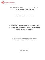 0110 nghiên cứu xây dựng quy trình định lượng vitamin c trong viên sủi bọt đa thành phần bằng phương pháp hplc