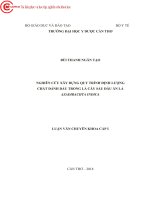 0124 nghiên cứu xây dựng quy trình định lượng chất đánh dấu trong lá cây sầu đâu ăn lá azadirachta indica