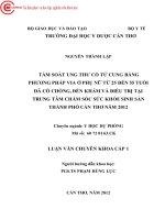 0074 tầm soát ung thư cổ tử cung bằng phương pháp via ở phụ nữ từ 25 55 tuổi đã có chồng đến khám và điều trị tại trung tâm chăm sóc sức khỏe sinh sản tp c