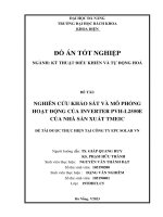 Đồ án tốt nghiệp Bách Khoa Đà Nẵng Mô phỏng biến tần kiểu T và chẩn đoán lỗi trên MatlabSimulink