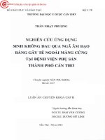 0150 nghiên cứu ứng dụng sinh không đau qua ngã âm đạo bằng gây tê ngoài màng cứng tại bv phụ sản tp cần thơ