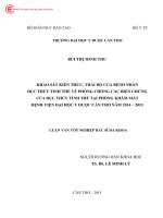 2697 Khảo Sát Kiến Thức Thái Độ Của Bệnh Nhân Đục Thủy Tinh Thể Về Phòng Chống Các Biến Chứng Của Đục Thủy Tinh Thể Tại Phòng Khám Mắt Bv Đại Học Y Dược Cầ.pdf