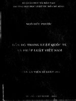 Dẫn độ trong luật quốc tế và pháp luật việt nam