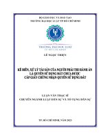 Kê biên, xử lý tài sản của người phải thi hành án là quyền sử dụng đất chưa được cấp giấy chứng nhận quyền sử dụng đất