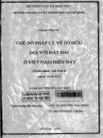 Chế độ pháp lý về sở hữu đối với đât đai ở việt nam hiện nay