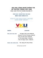 Môn học marketing căn bản báo cáo giữa kì ii phân tích cạnh trạnh và định vị sản phẩm doanh nghiệp unilever