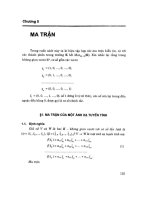 Bài tập đại số tuyến tính phần 2