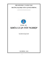 (Khoá luận tốt nghiệp) an analysis of cohesive devices in writing application letters