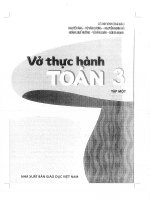 Vở thực hành toán 3 tập 1 kết nối tri thức lê anh vinh