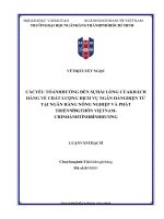 80 các yếu tố ảnh hưởng đến sự hài lòng của khách hàng về chất lượng dịch vụ nh điện tử tại nh nông nghiệp và phát triển nông thôn vn chi nhánh tỉnh bình dương 2023