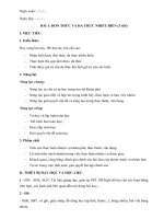Giáo án toán lớp 8 sách chân trời sáng tạo, soạn chi tiết