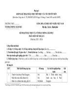 Kế hoạch giáo dục, phụ lục 1, 3 mĩ thuật 8 sách chân trời sáng tạo