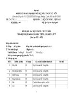 Kế hoạch giáo dục, phụ lục 1 , 2, 3 môn tiếng anh lớp 7 sách  global success, chuẩn