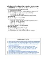 Mô hình quản lý chuỗi cung ứng coca cola