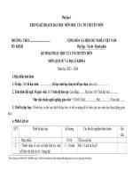 Kế hoạch giáo dục, phụ lục 1, 2, 3 môn lịch sử và địa sli 6 sách kết nối tri thức với cuộc sống chuẩn