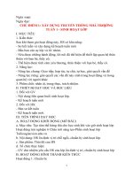 Giáo án hoạt động trải nghiệm lớp 6 sách chân trời sáng tạo, phần sinh hoạt lớp