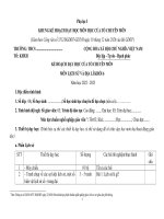 Kế hoạch giáo dục, phụ lục 1, 2, 3 môn lịch sử và địa lí lớp 6, sách kết nối tri thức với cuộc sống, chuẩn