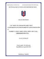 353 các nhân tố ảnh hưởng đến chất lượng dịch vụ nh điện tử tại nh nông nghiệp và phát triển nông thôn vn   chi nhánh bình dương 2023