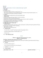 Giáo án hoạt động trải nghiệm lớp 6 sách chân trời sáng tạo