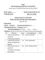 Kế hoạch giáo dục, phụ lục 1, 2, 3 môn hoạt động trải nghiệm lớp 7, sách kết nối tri thức với cuộc sông, chuẩn