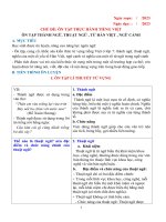 Giáo án ôn tập hè ngữ văn 8 sách mới 2023