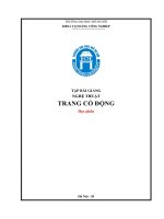 Tập bài giảng nghệ thuật tranh cổ động đại học mở hà nội