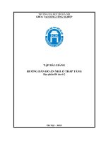 Tập bài giảng hướng dẫn đồ án nhà ở thấp tầng học phần đồ án số 2 đại học mở hà nội
