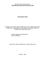 0749 nghiên cứu tổng hợp hydrotalcit đa thành phần cho phản ứng decacboxyl hóa dầu dừa nhằm chế tạo nhiên liệu kerosen xanh luận văn tốt nghiệp