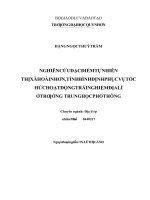 0964 nghiên cứu đặc điểm tự nhiện thị xã hoài nhơn tỉnh bình định phục vụ tổ chức hoạt động trải nghiệm địa lí ở trường trung học phổ thông luận văn tốt ng