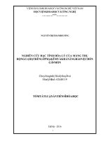 0962 nghiên cứu đặc tính hóa lý của màng thụ động cr(iii) trên lớp mạ kẽm và khả năng bảo vệ chống ăn mòn luận văn tốt nghiệp