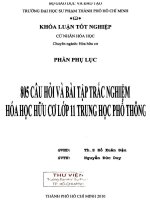 805 câu hỏi và bài tập trắc nghiệm hóa học hữu cơ lớp 11 trung học phổ thông