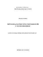 1174 một số dạng phương trình đối với các hàm số học luận văn tốt nghiệp