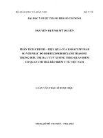 Phân tích chi phí   hiệu quả của daratumumab so với phác đồ bortezomib