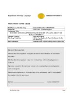 The factors affecting the speaking ability and some recommendations for improving it to english majored huflit senior graduation paper