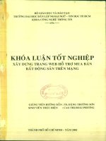 Xây dựng trang web hỗ trợ mua bán bất động sản trên mạng