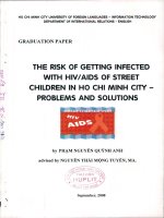 The risk of getting infected with hiv aids of street children in ho chi minh city problems and solutions
