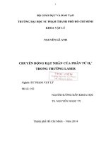 Chuyển động hạt nhân của phân tử h2+ trong trường laser