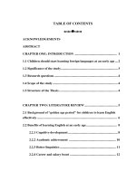 Benefits of learning english at an early age of children in vietnam context graduation paper, major english pedagogy