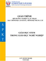 Giáo dục stem trong giáo dục nghề nghiệp (giáo trình bồi dưỡng nghiệp vụ sư phạm dạy trình độ cao đẳng, trình độ trung cấp)