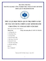 Xây dựng chiến lược kinh doanh công ty vinfast đến năm 2025