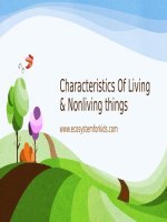 Living and non living things _ Sự sống