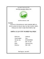 Đánh giá tình hình mắc một số bệnh trên gà nuôi tại một số trang trại tại thị xã đông triều, tỉnh quảng ninh và biện pháp phòng trị