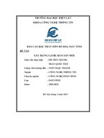 (Tiểu luận) báo cáo học phần môn đồ hoạ máy tính đề tài xây dựng game rắn săn mồi