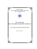 (Tiểu luận) đồ án môn học phân tích thiết kế hệ thống thông tin đề tài phân tích hệ thống bán mỹ phẩm 2