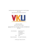 (Tiểu luận) báo cáo cuối kỳ môn quản trị tài chính đề tài phân tích tình hình tài chính ctcp đông hải bến tre