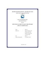 (Tiểu luận) báo cáo nhóm học phần quản tr ị sản xuất đề tài phân tích vai trò của quản tr ị tồn kho công ty mcdonald’s