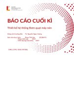 (Tiểu luận) báo cáo cuối kì thiết kế hệ thống bơm quạt máy nén